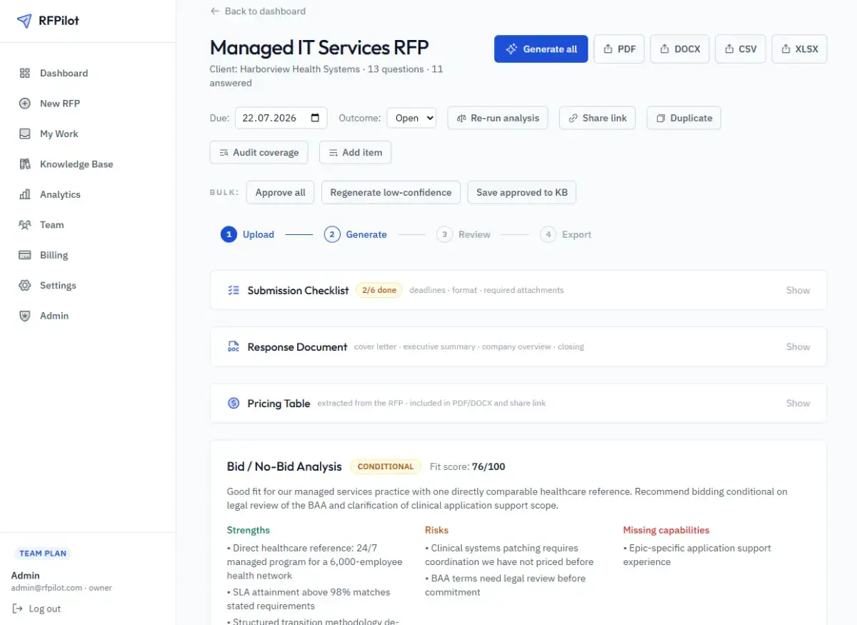 RFPilot screenshot 2