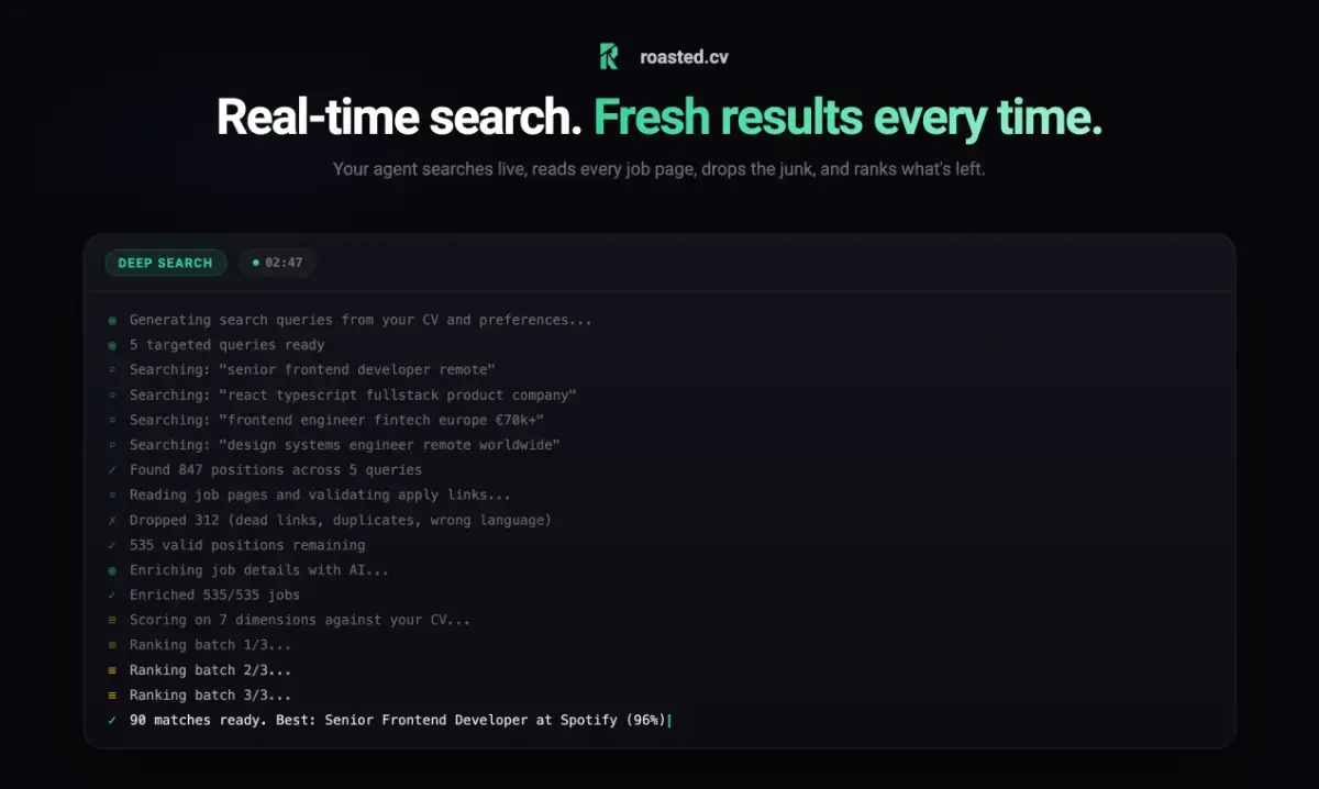 RoastedCV screenshot 3