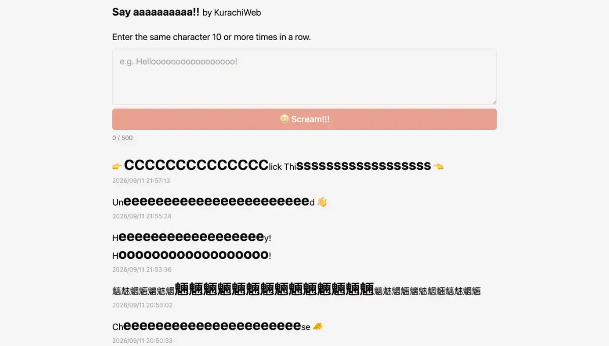 Say aaaaaaaaaa screenshot 2