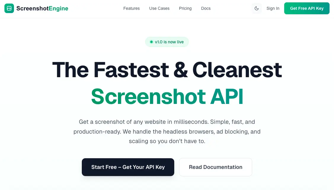 Screenshot Engine API screenshot 1