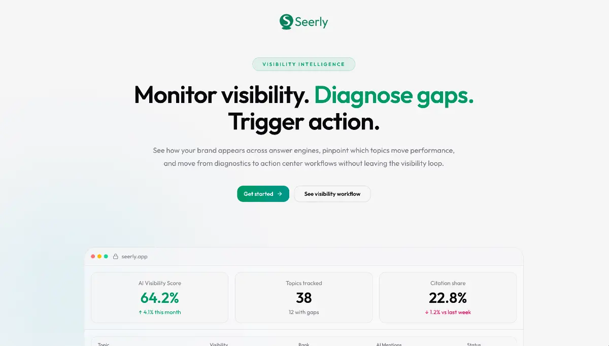 Seerly screenshot 2