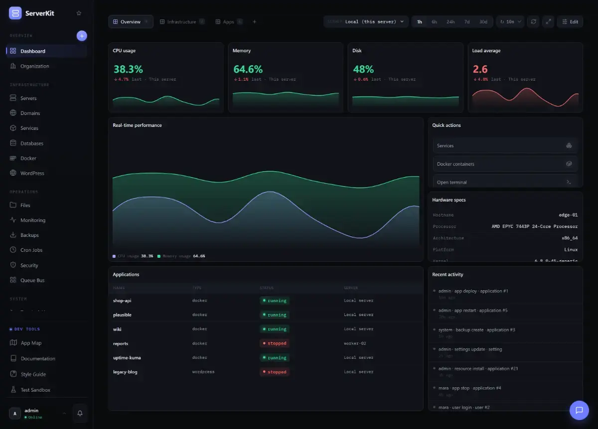 ServerKit screenshot 2