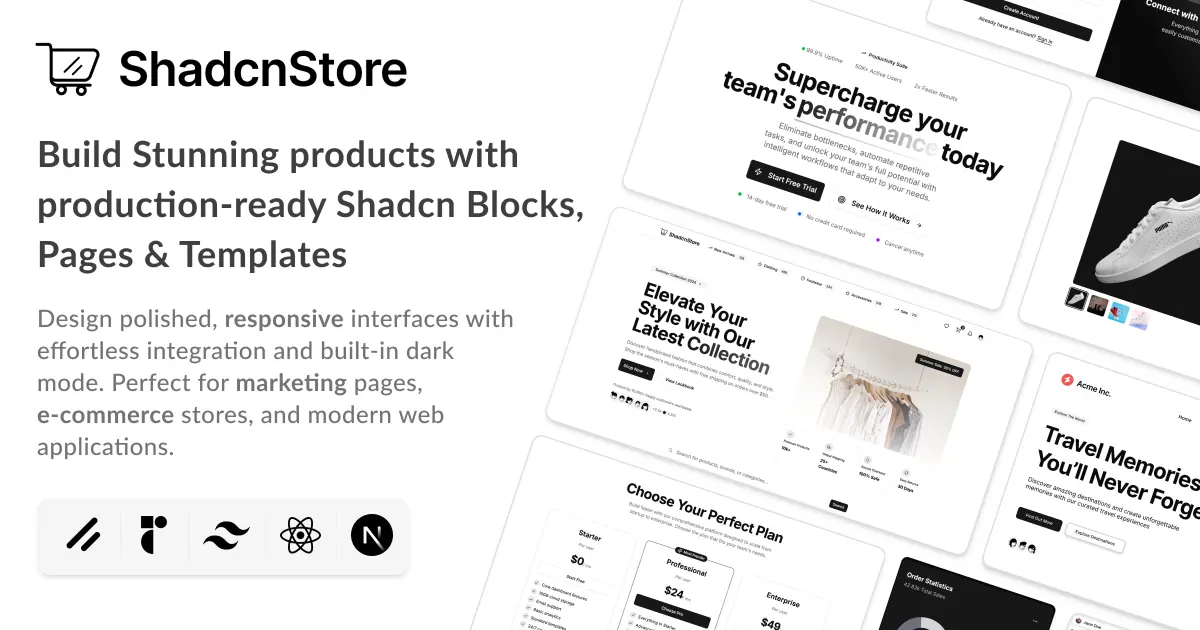 ShadcnStore screenshot 2