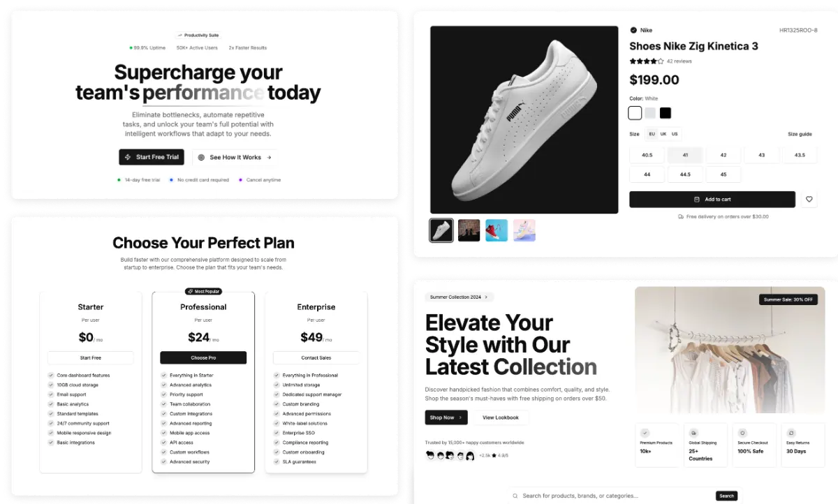 ShadcnStore screenshot 4