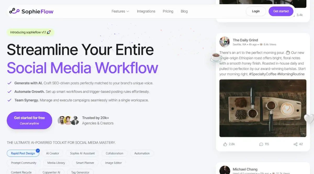 SophieFlow screenshot 2