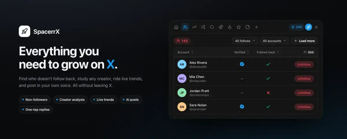 SpacerrX screenshot 2