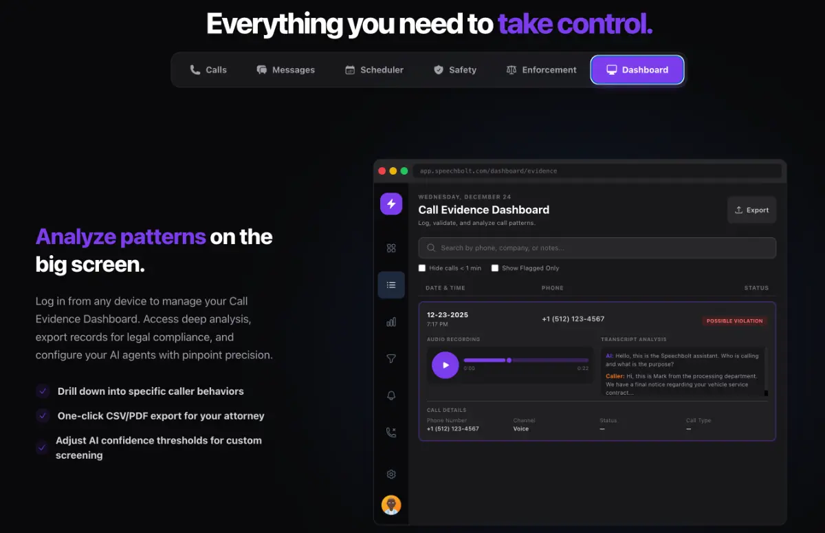 Speechbolt screenshot 3