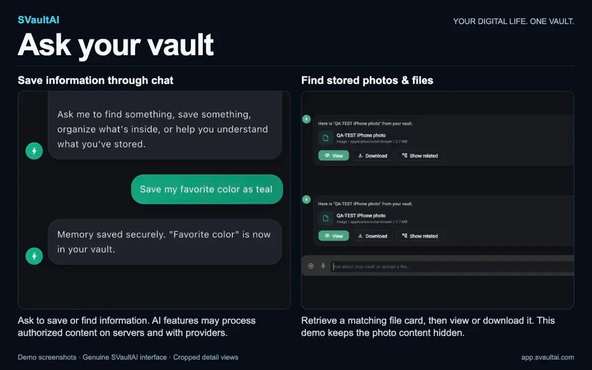 SVaultAI screenshot 2