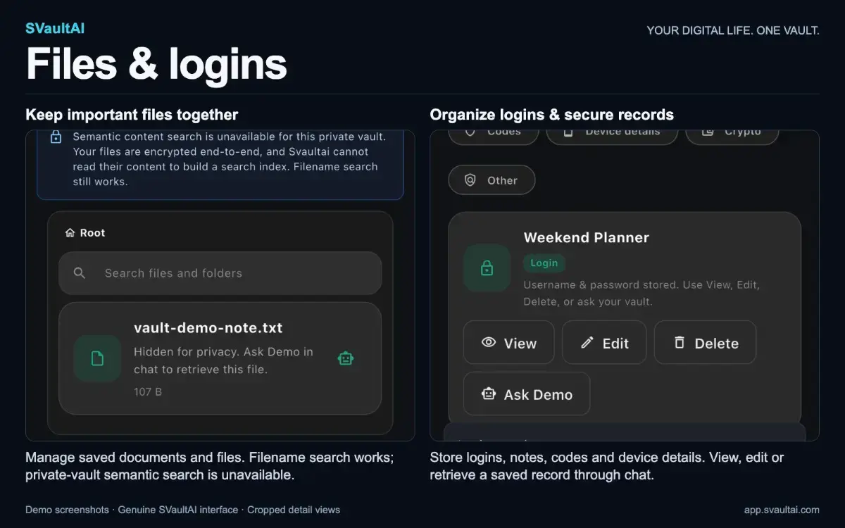 SVaultAI screenshot 3