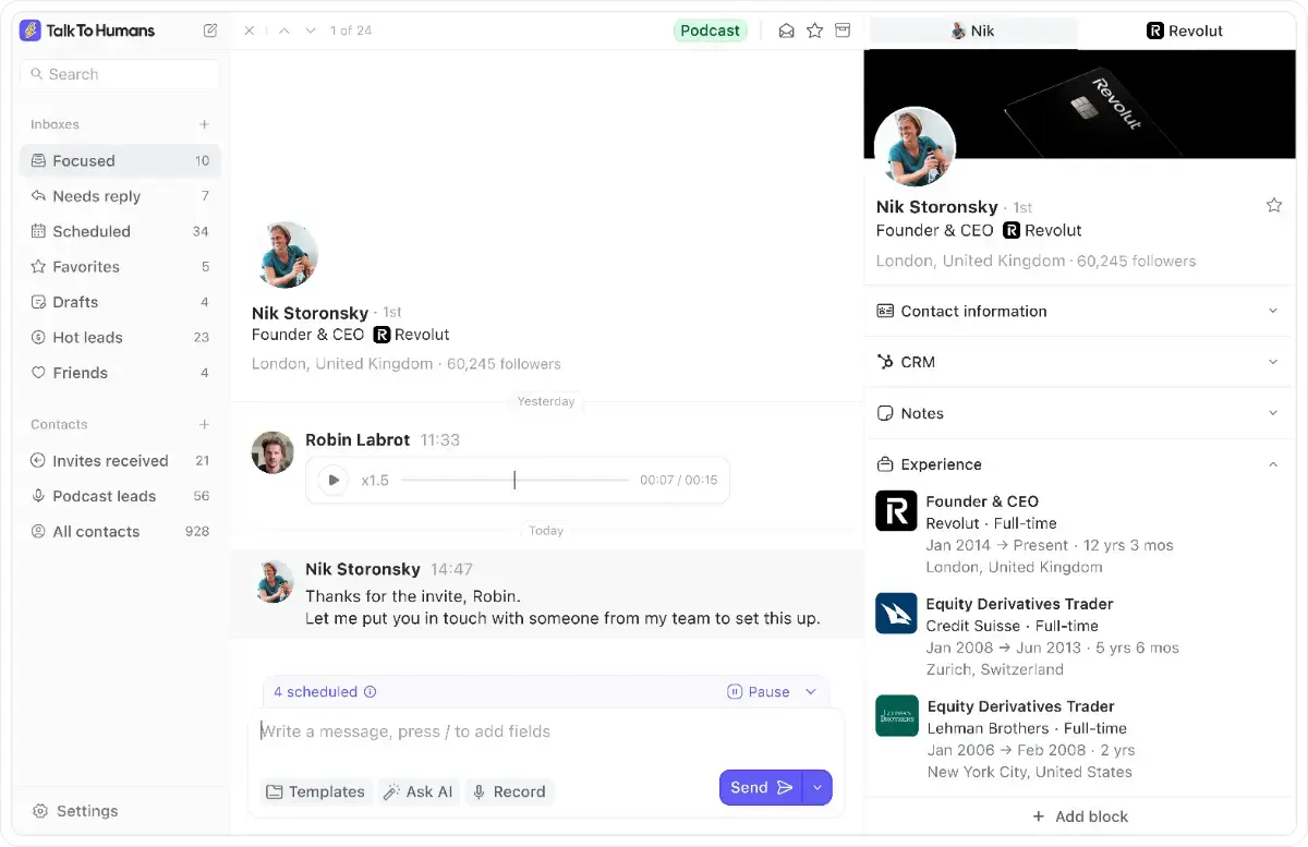 TalkToHumans screenshot 2