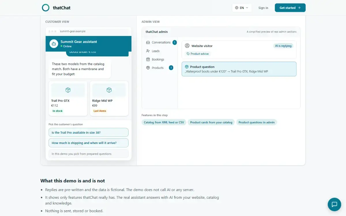 thatChat screenshot 3