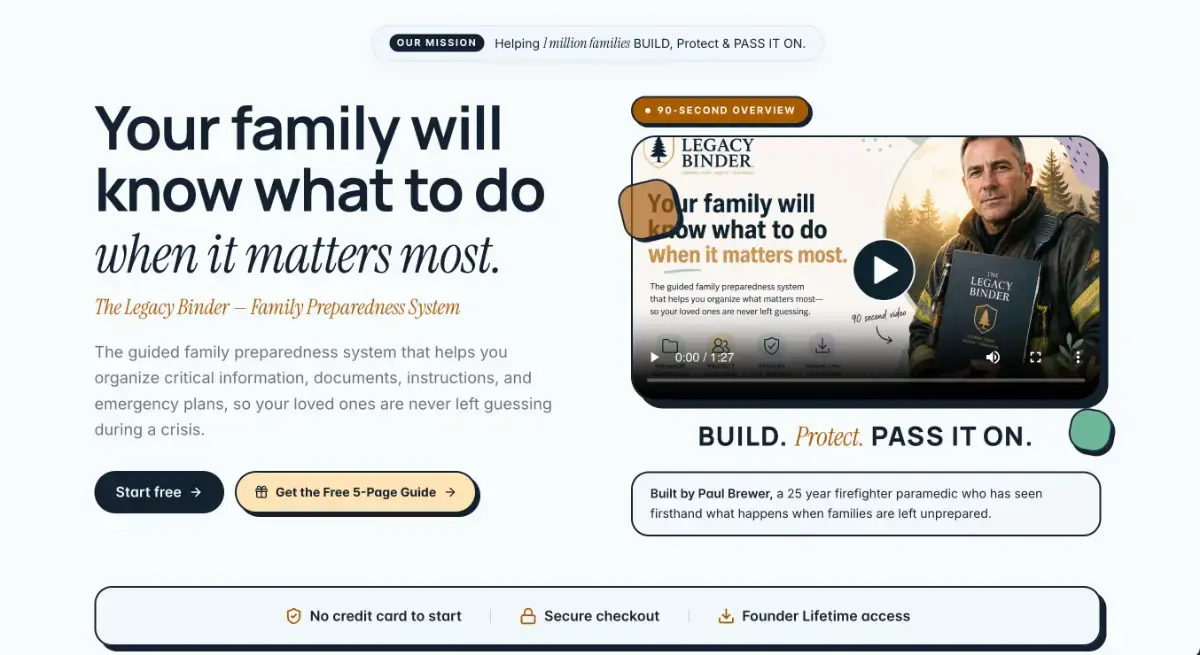 The Legacy Binder screenshot 2