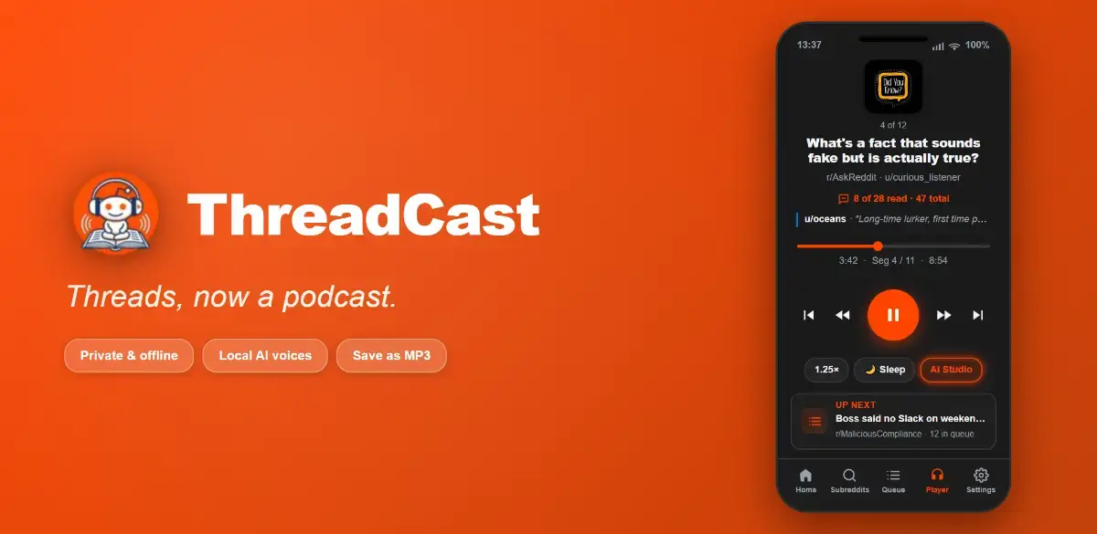 ThreadCast screenshot 2