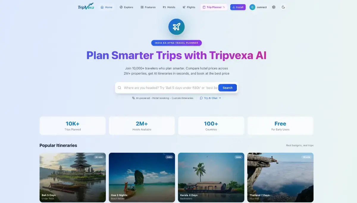 tripvexa screenshot 2