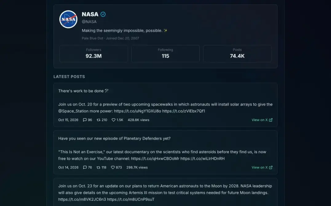 TwexAPI screenshot 2