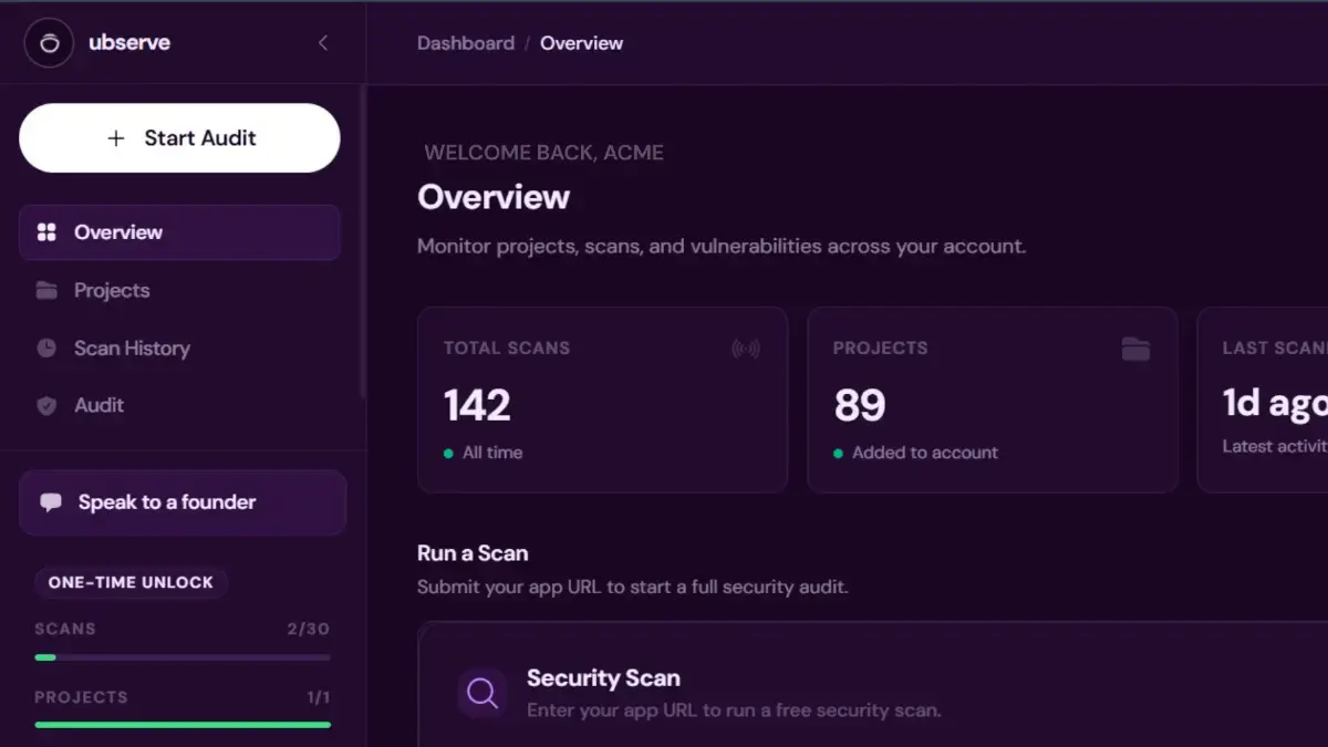 Ubserve screenshot 3