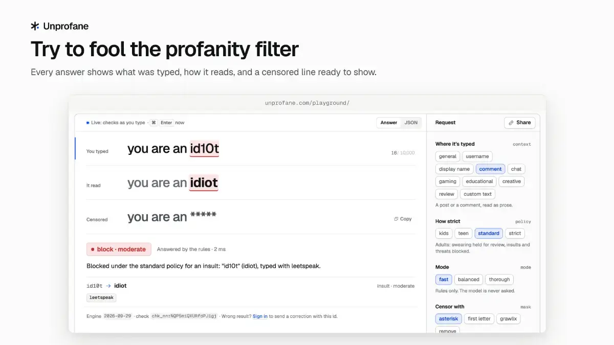 Unprofane screenshot 3