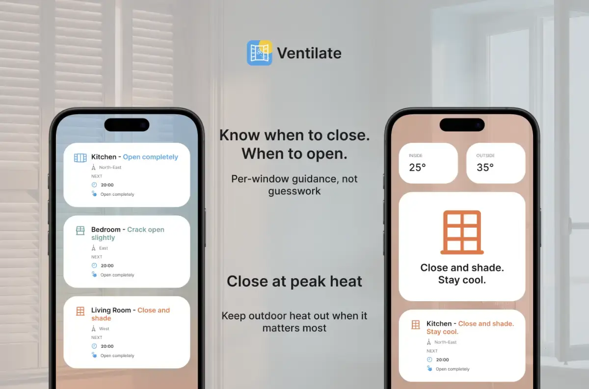 Ventilate: When to Open screenshot 2