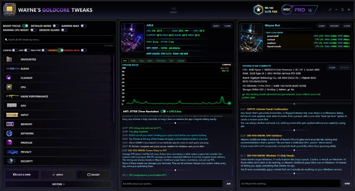 Wayne's GoldCore screenshot 1