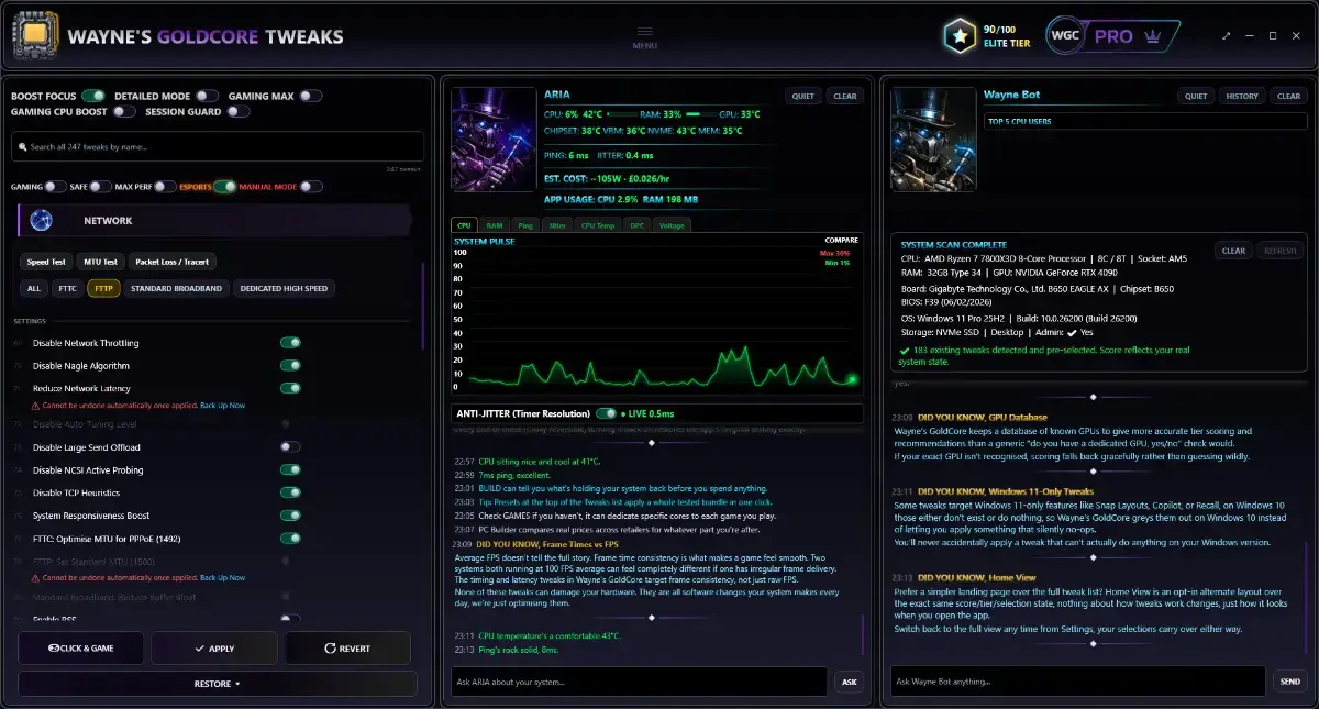 Wayne's GoldCore screenshot 2