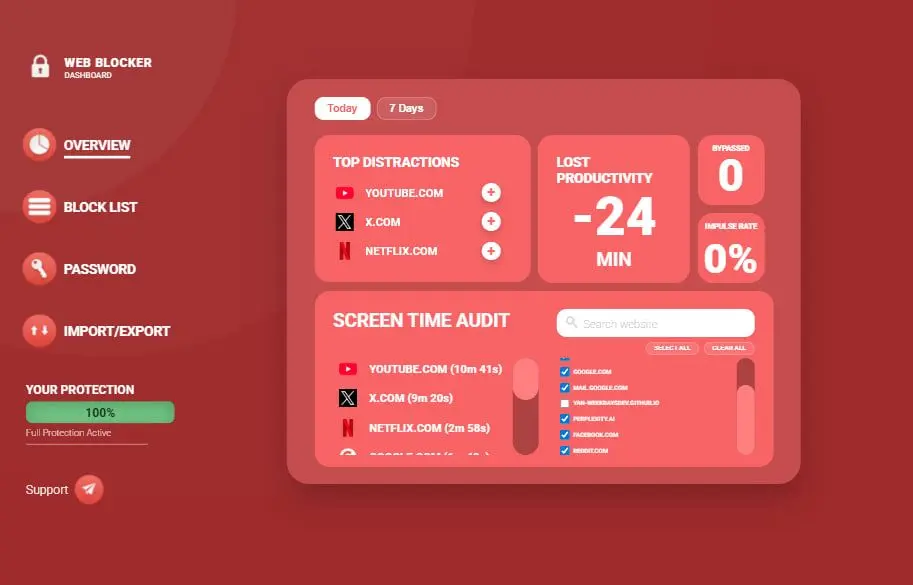 Web Blocker screenshot 2