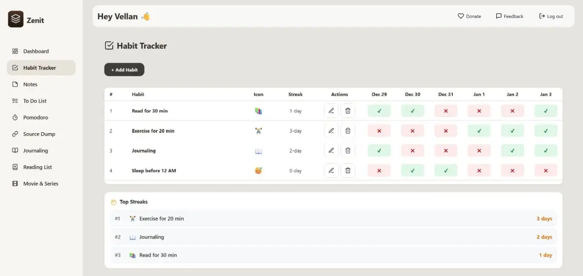 Zenit screenshot 3