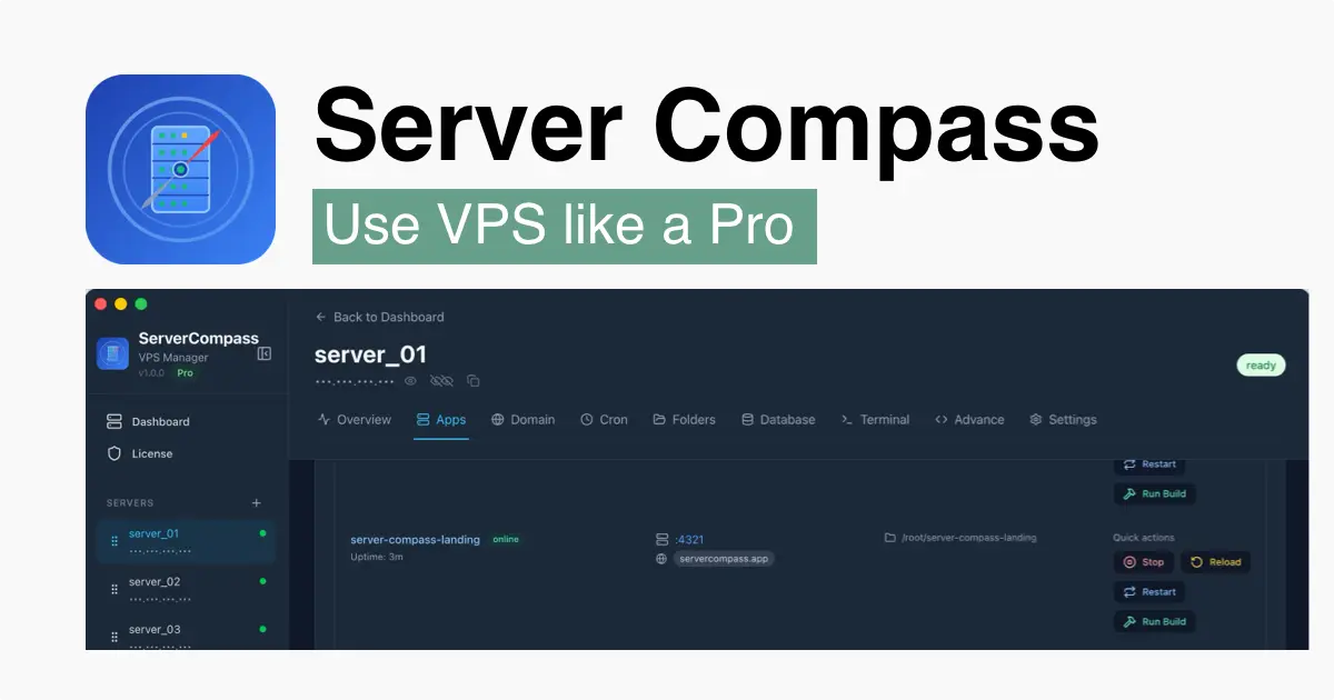Server Compass screenshot 2
