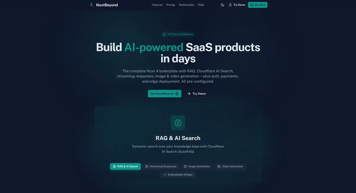 NuxtBeyond screenshot 1