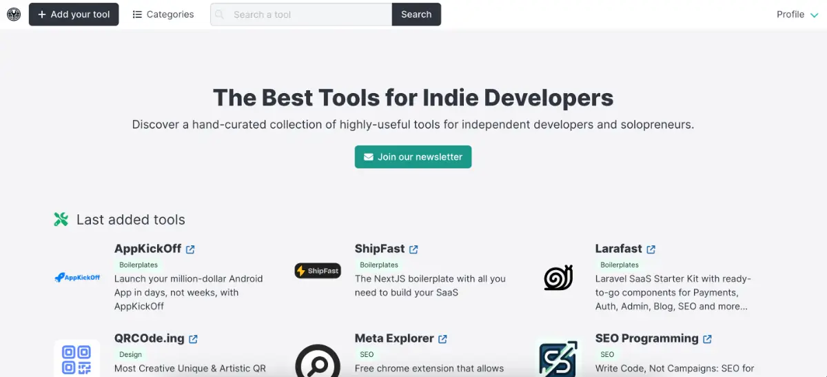 Indie Dev Tools product image
