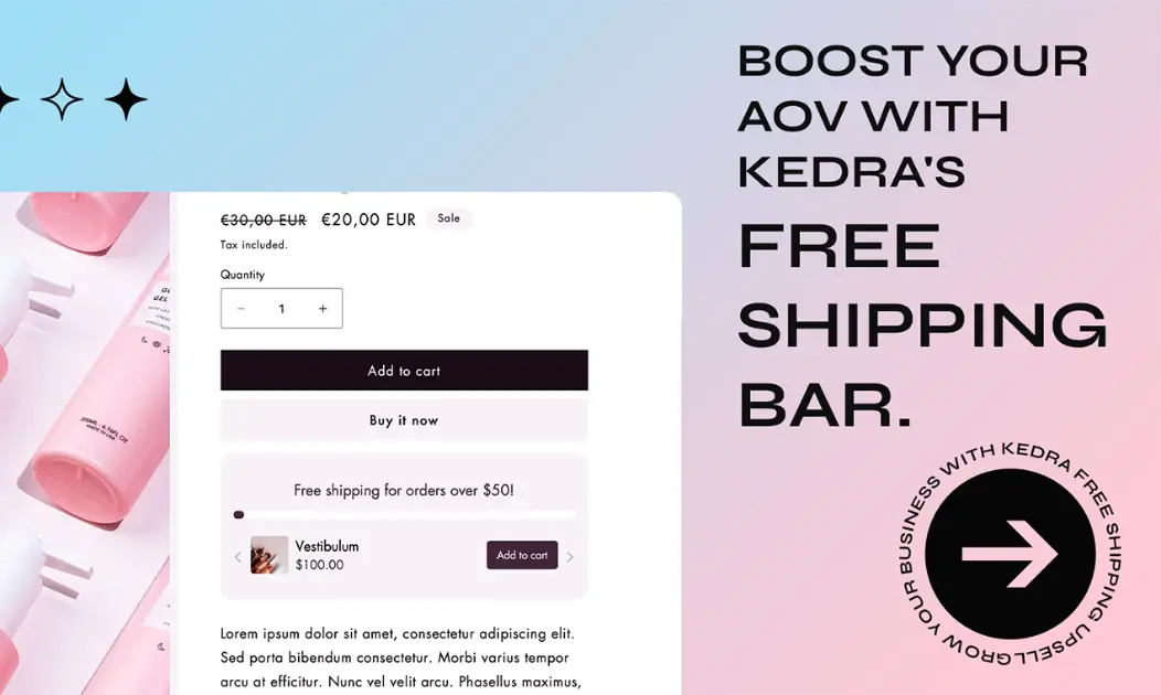 Kedra Free Shipping Upsell product image