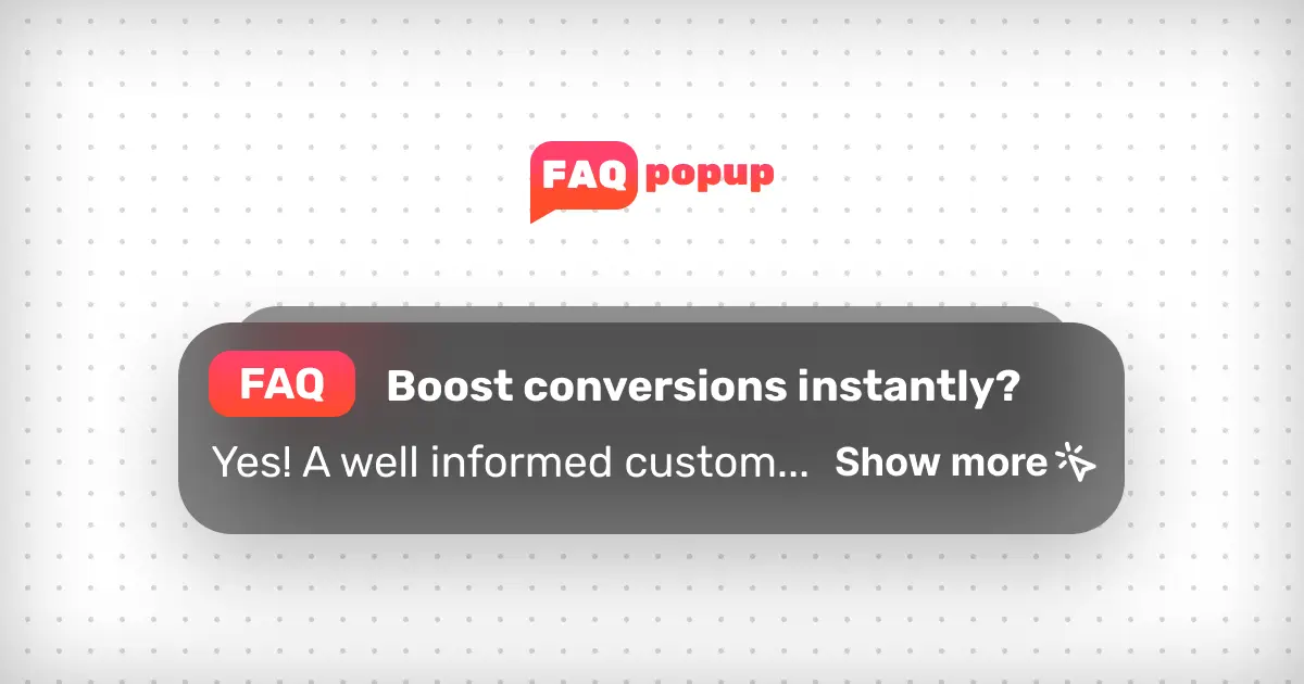 FAQPopup product image