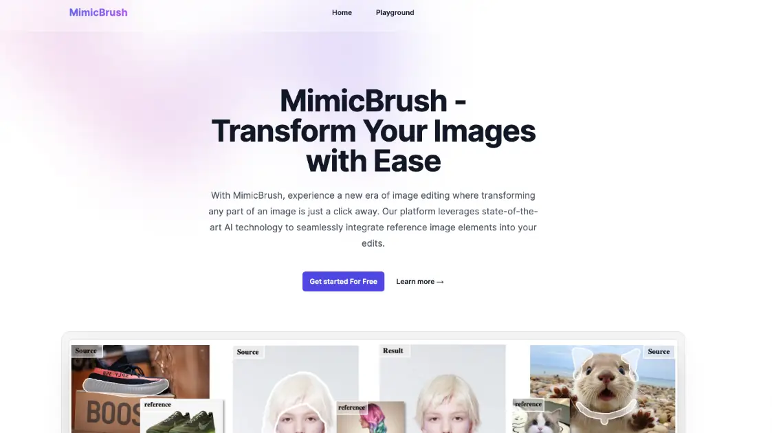 MimicBrush AI product image