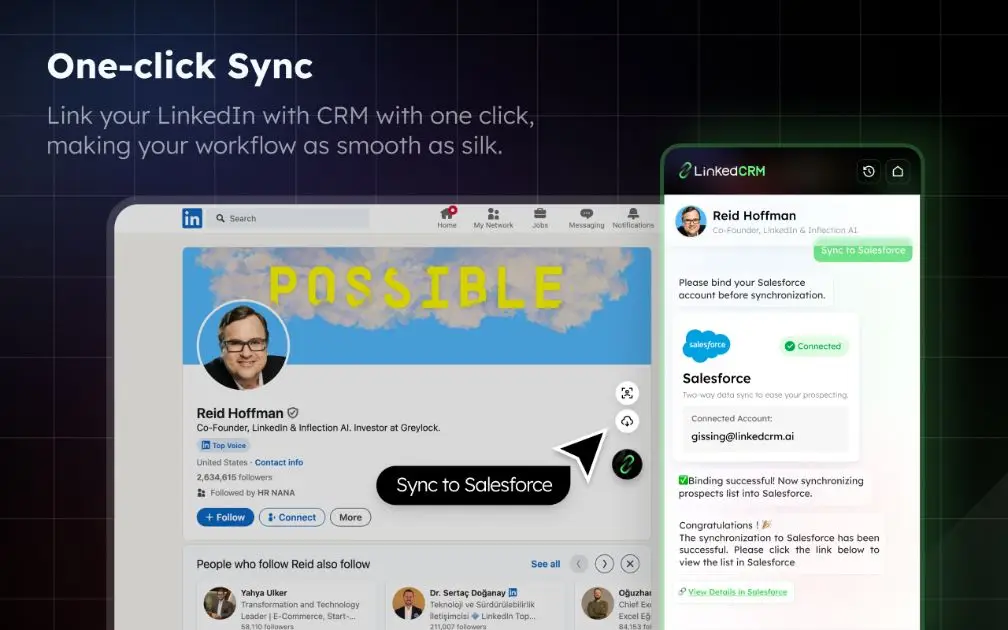LinkedCRM AI product image