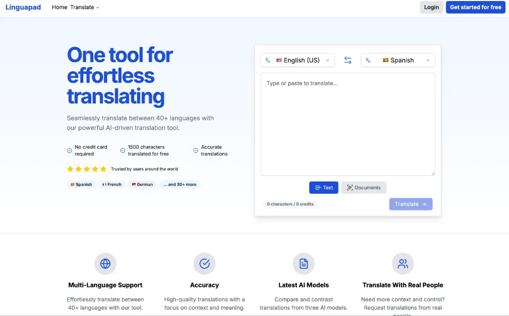 Linguapad AI Translation product image