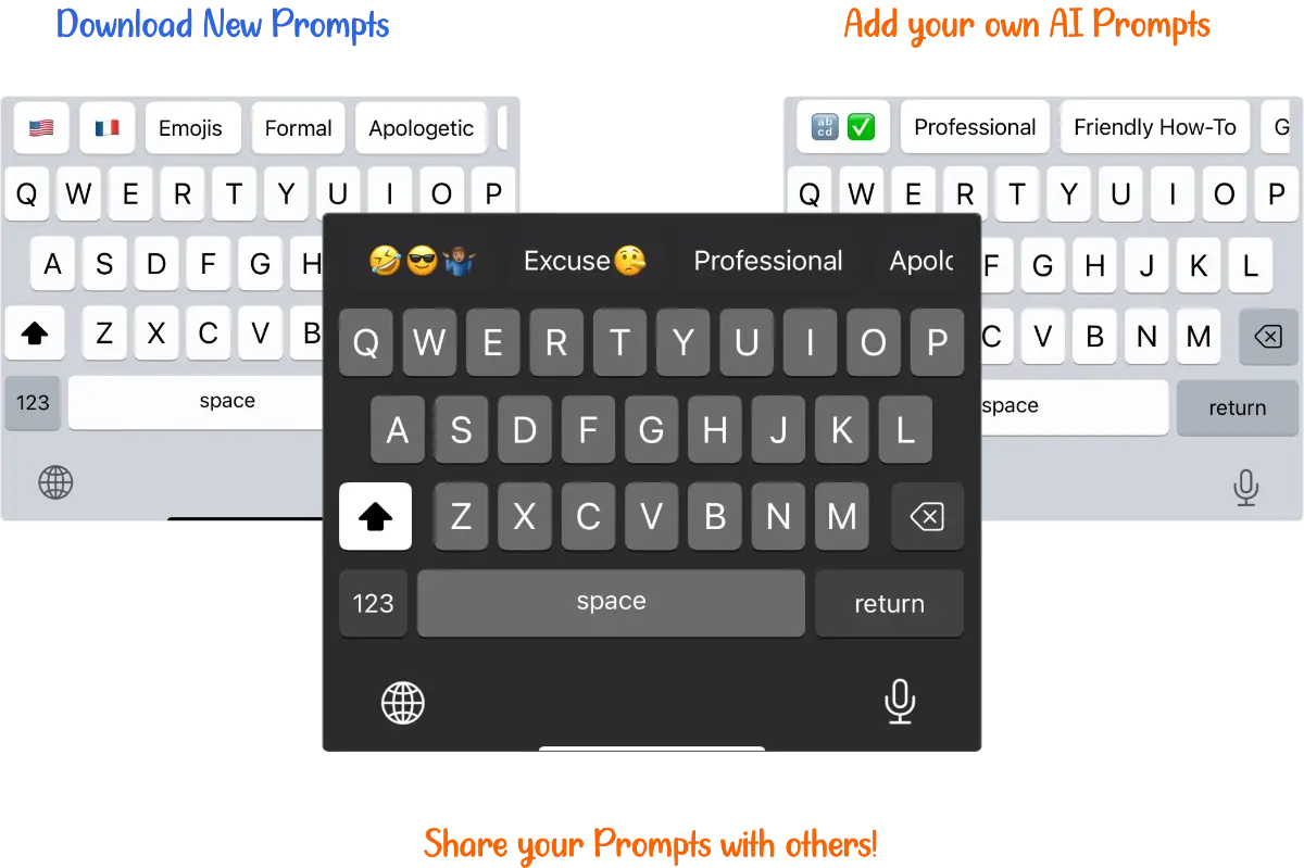 3sparks Chat and Keyboard for iOS screenshot 2