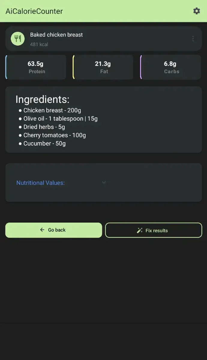 Ai Calorie Counter screenshot 2