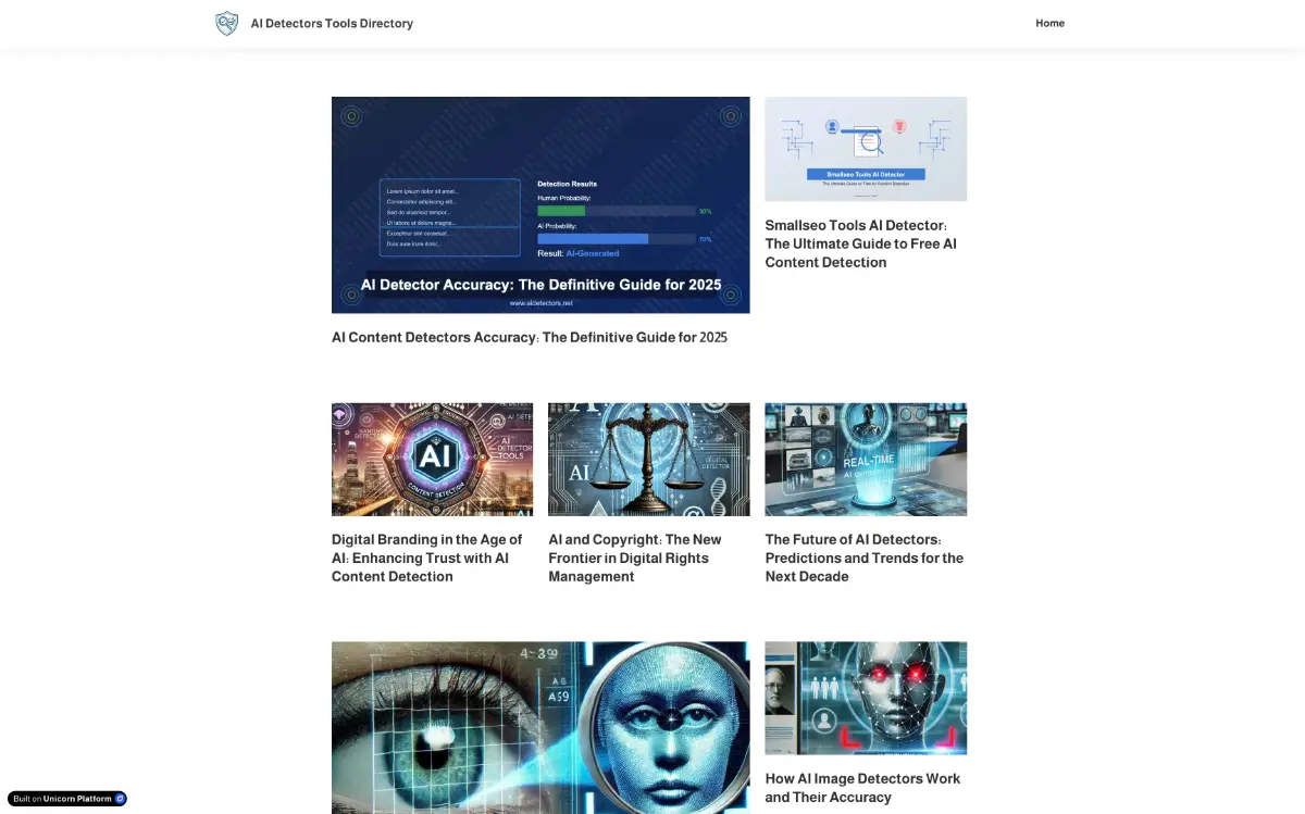 AI Detectors Directory screenshot 2