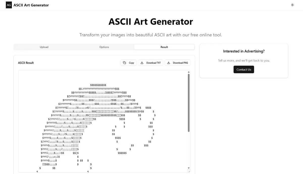 ASCII Art Generator screenshot 2