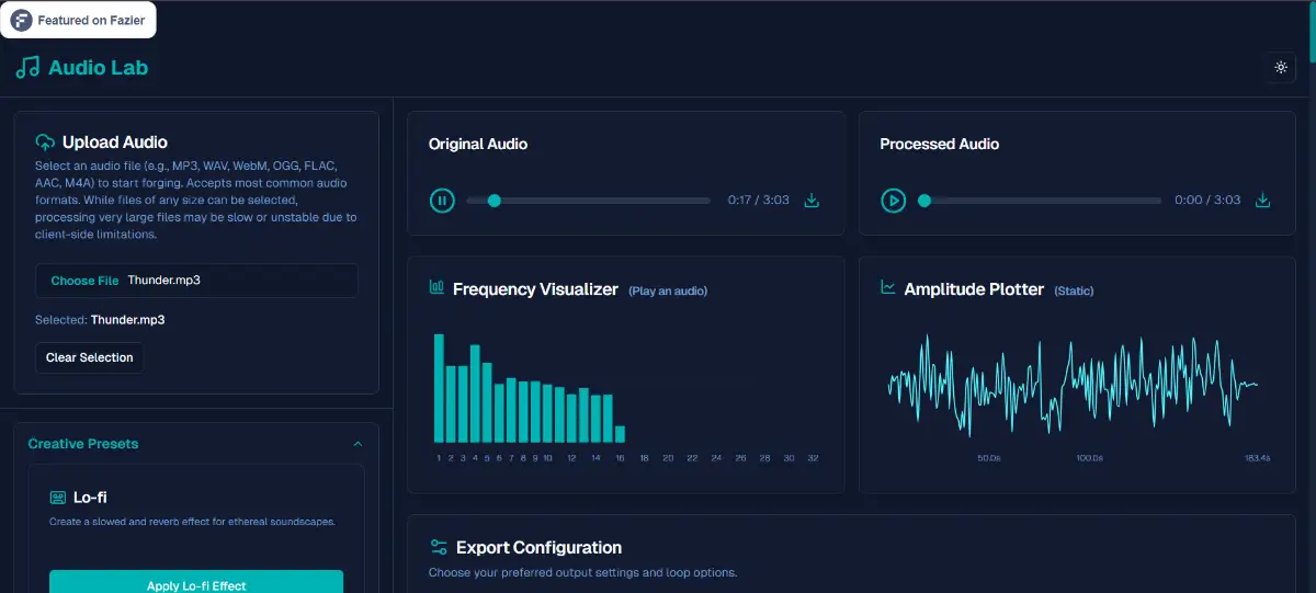 Audiolab screenshot 2