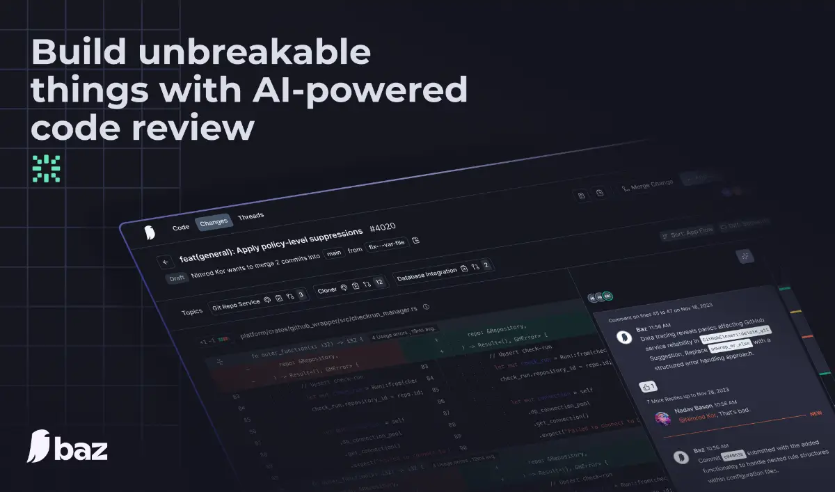Baz AI Code Review screenshot 2