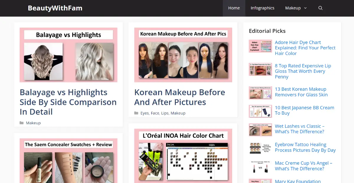 BeautyWithFam screenshot 1