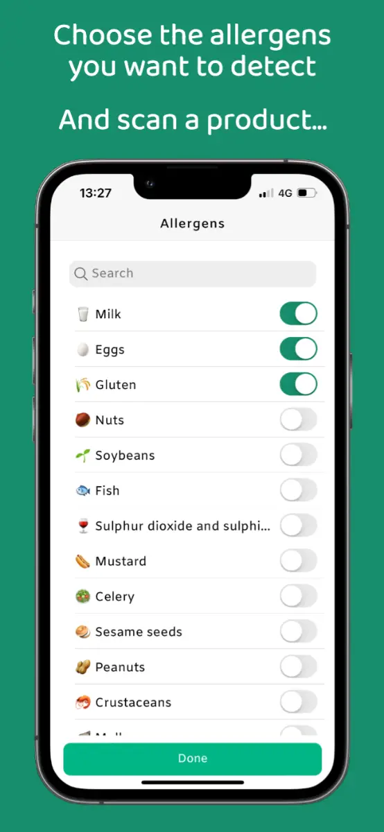 Bokha: Food Allergy Scanner screenshot 1