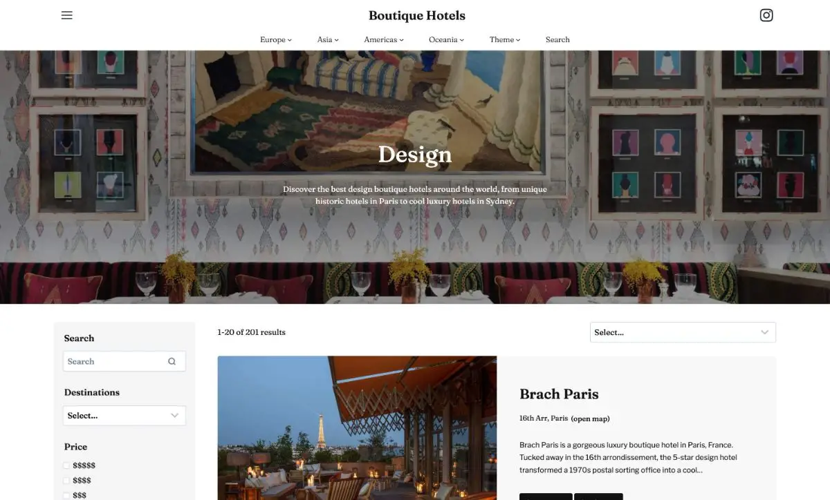 Boutique Hotels screenshot 2