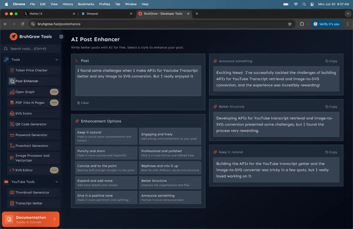 BruhGrow Tools screenshot 3