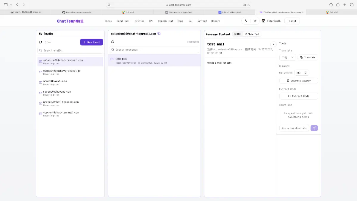 ChatTempMail screenshot 3