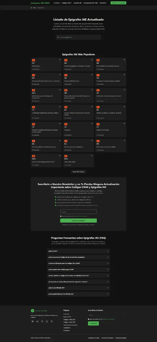 Conversor IAE CNAE screenshot 3