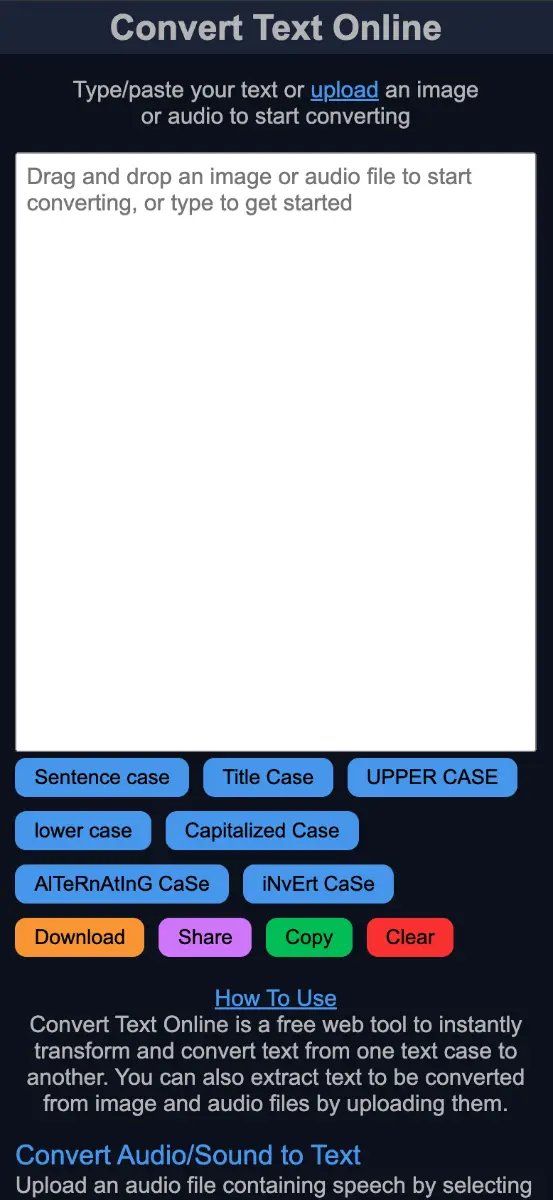Convert Text Online screenshot 3