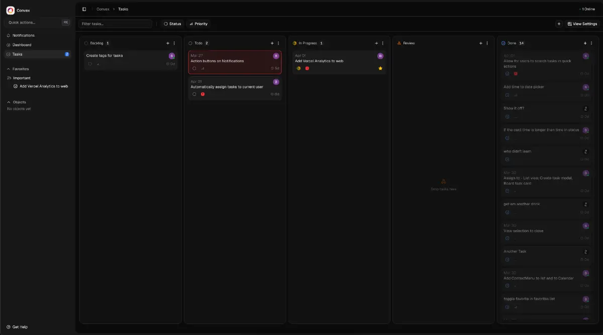Convex Starter Kit screenshot 1