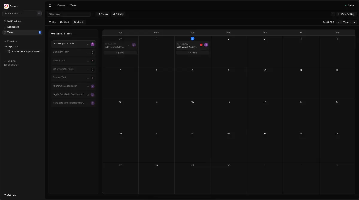 Convex Starter Kit screenshot 3