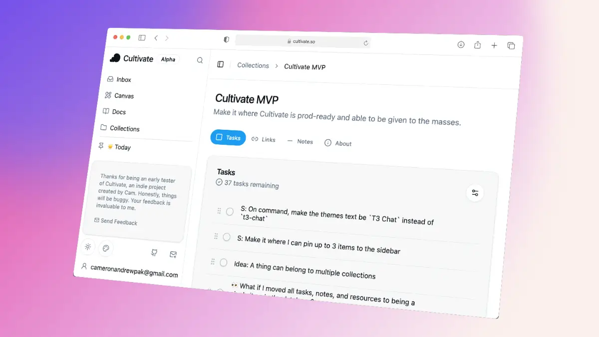 Cultivate screenshot 4